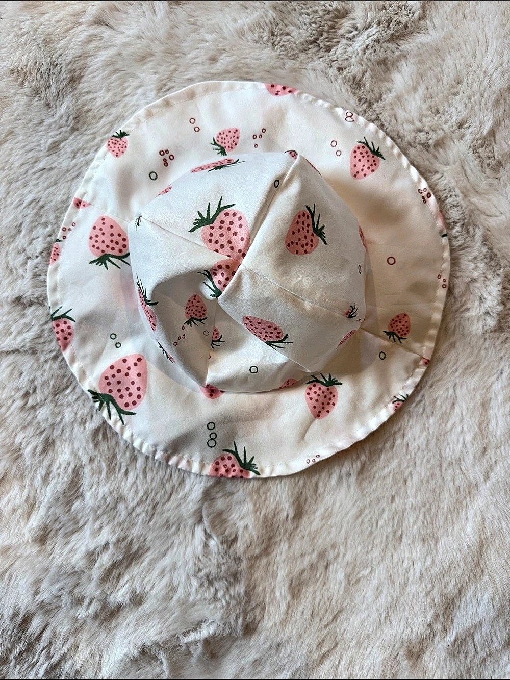 Strawberry Print Bucket Hat